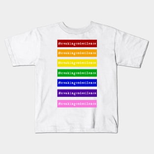 #breakingcodesilence Rainbow Alliance Kids T-Shirt